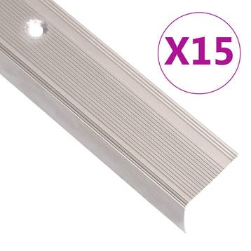 vidaXL Trapneuzen L-vormig 15 st 100 cm aluminium, Verzenden, Nieuw