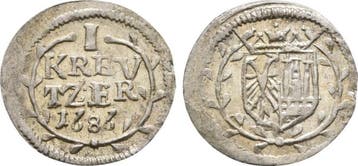 1 Kreuzer 1686 Friedberg Reichsburg: Philipp Adolph, 1685..., Verzenden, België