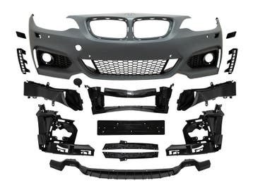 BMW F22 F23 M-Tech voorbumper PDC + sproeiers, Nieuw, Voor, BMW, Bumper