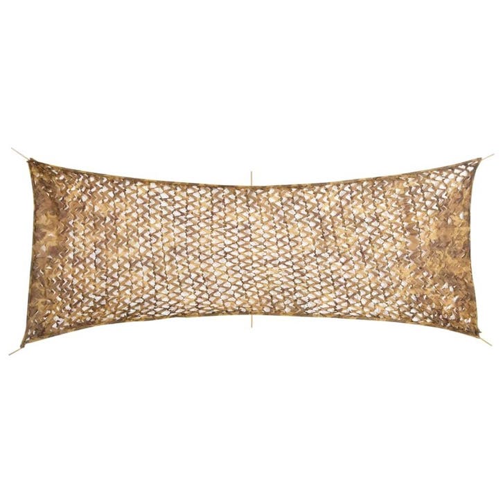 vidaXL Camouflagenet met opbergzak 525x205 cm zandkleurig, Sports & Fitness, Accessoires de sport de tir, Envoi