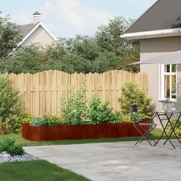 vidaXL Plantenbak roestig 280x80x40 cm weervast staal, Tuin en Terras, Verzenden, Nieuw
