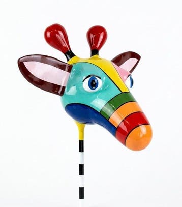 Beeld, Spezzata - 150 cm - Hars, Staal