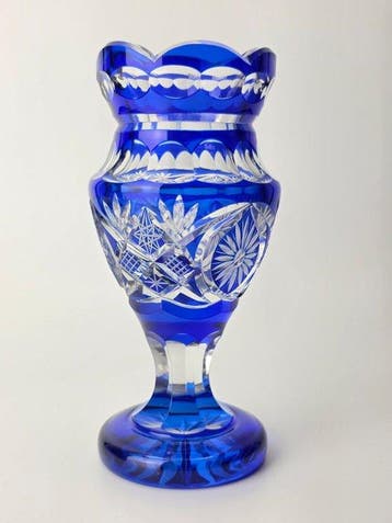 Josefsthal - Cobalt Blue Cut-to-Clear - Vaas - Glas