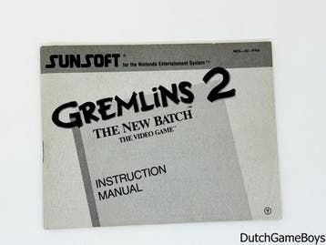 Nintendo NES - Gremlins 2 - The New Batch - FRA - Manual, Verzenden, Gebruikt