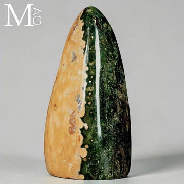 Mooie Bi-Color Jaspis - Ocean Jasper Vrijvormige Sculptuur –