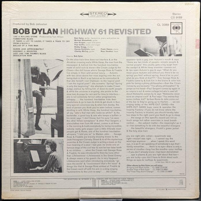 Bob Dylan - Highway 61 Revisited - Vinylplaat - 1ste stereo, Cd's en Dvd's, Vinyl Singles
