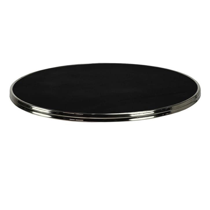 Tafelblad | SILVER | Zwart | In-/Outdoor | Ø700x30(h)mm, Articles professionnels, Horeca | Équipement de cuisine, Envoi