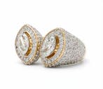 Bague tendance - 14 carats Or jaune - 5.10ct. tw. Diamant