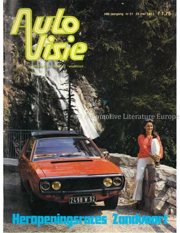 1973 AUTOVISIE MAGAZINE 21 NEDERLANDS, Ophalen of Verzenden