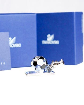 Swarovski - Figurine - Soccer Trophy - Cristal, Plaqué(e)