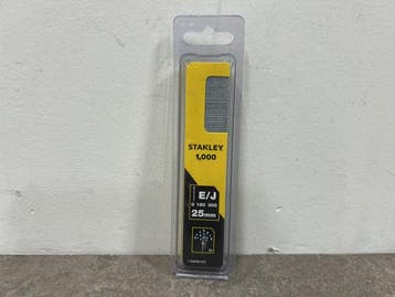 Veiling - 6x Stanley brads 25mm type J 1000-pack, Bricolage & Construction