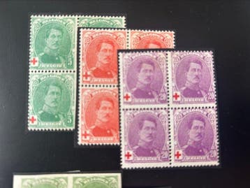 Belgique 1914/1915 - Série Croix-Rouge - Albert Ier en petit