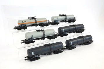Roco H0 - Modeltrein goederenwagon (6) - Zes VTG tankwagons, Nieuw
