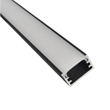 Velvalux Zwart Aluminium Profiel voor LED strip Trapverlicht, Verzenden
