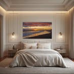 Viktoria Farkas - Golden Hour Whisper: Sunset on the Shore -, Antiek en Kunst