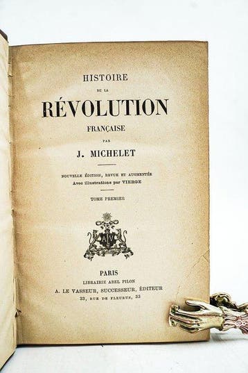 Jules Michelet / Vierge - Histoire de la Révolution