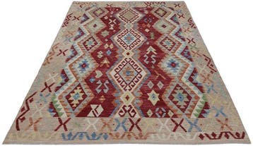 Handgeweven Designer Kelim – Afghan Design - Kelim - 234 cm, Nieuw