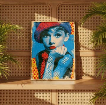 LOLART - RED BERET - 1/5 SIGNÉE COA - 40x60 cm