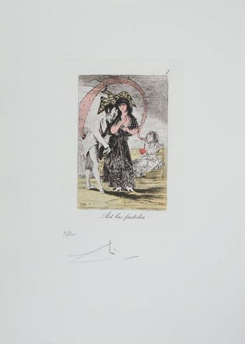 Salvador Dali (1904-1989) - Caprices de Goya: Asi las