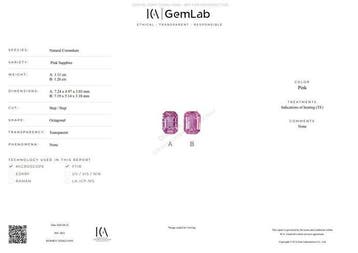 Zonder minimumprijs - 2 pcs Roze Saffier - 2.37 ct -
