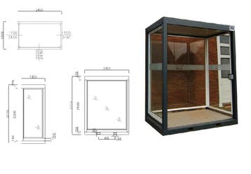 Smoking Space Abri wachtruimte (rookabri) TS-400, Ophalen of Verzenden