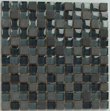 Wand Mozaïek Tegels Factory Glas/Marmer Zwart - Matje 30x.., Wandtegels, Nieuw, Ophalen of Verzenden, 20 tot 40 cm
