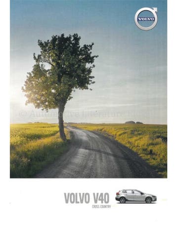 2016 VOLVO V40 CROSS COUNTRY BROCHURE ENGELS, Nieuw