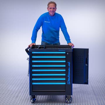 Datona Gereedschapswagen 8 lades met gatenbord, slot en, Doe-het-zelf en Bouw, Ophalen of Verzenden, Nieuw