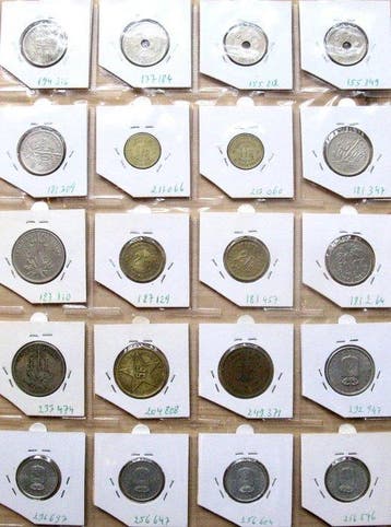Belgisch-Congo. 20 different coins | 1911-1959 | 5 Centime -