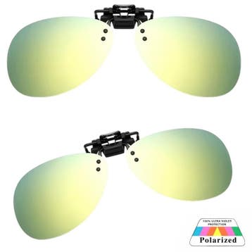 Fako Sunglasses - Clip On Voorzet Zonnebril Piloot - Overzet, Verzenden, Nieuw