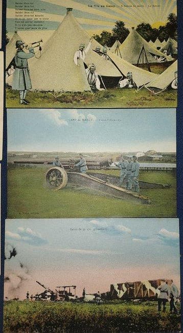 Frankrijk - Wereldoorlog 1, Militair, Treinen / Spoorwegen,, Gelopen