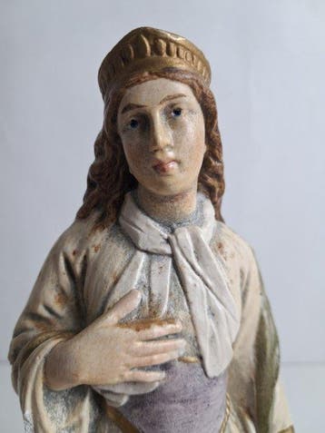 Statue, Antiek - 29 cm - Pierre, Antiquités & Art