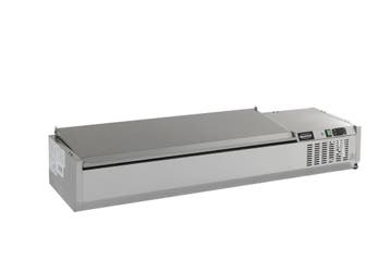 Opzetkoelvitrine | 10x 1/4 GN | 2000x335x225(h)mm, Verzenden