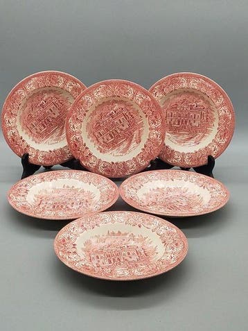 EIT England - Eetservies voor 6 - Set Keramik Suppenteller –