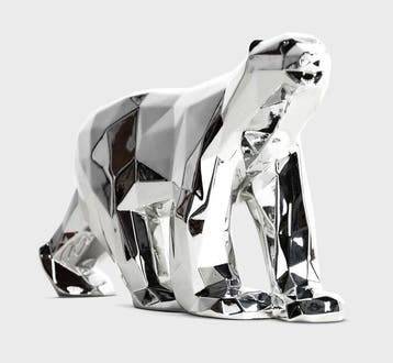 Richard Orlinski (1966) - Ours Pompon x Orlinski Silver