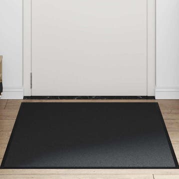 vidaXL Deurmat 90x150 cm zwart, Verzenden, Nieuw