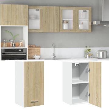 vidaXL Bovenkast Lyon 29,5x31x60 cm bewerkt hout sonoma, Verzenden, Nieuw