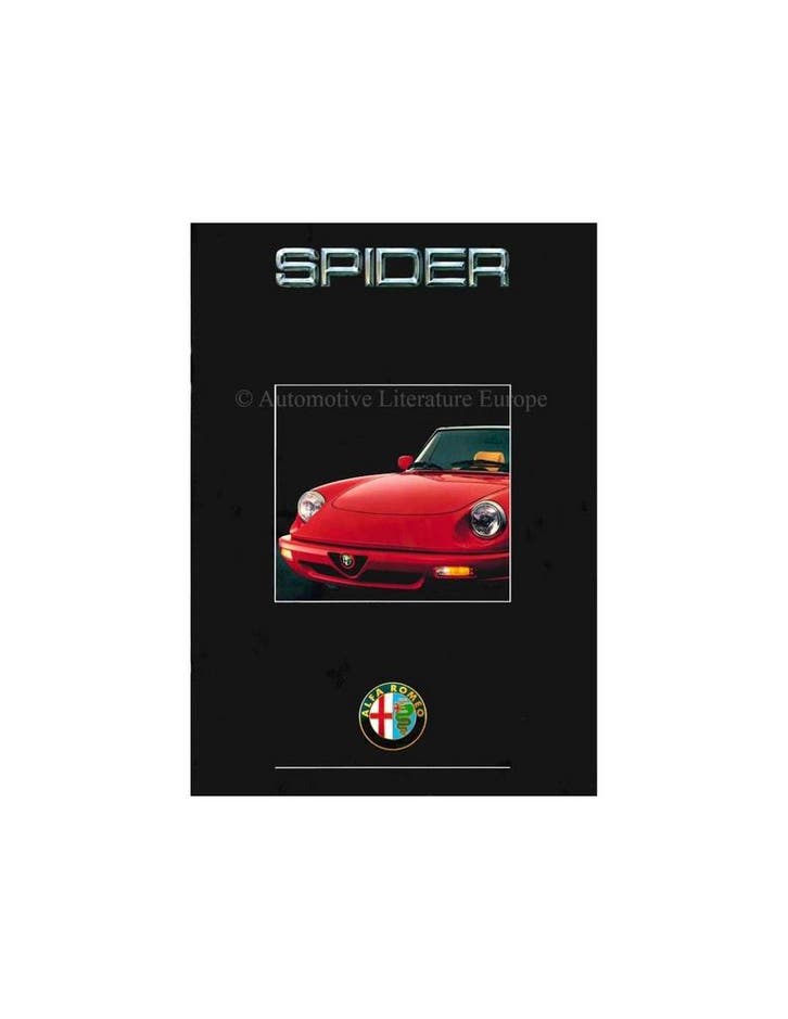 1992 ALFA ROMEO SPIDER BROCHURE DUITS, Boeken, Auto's | Folders en Tijdschriften, Ophalen of Verzenden