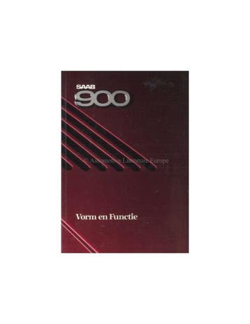 1987 SAAB 900 VORM EN FUNCTIE BROCHURE NEDERLANDS