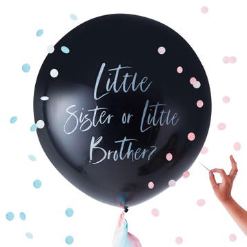Gender Reveal Ballon Brother Or Sister 60cm, Verzenden
