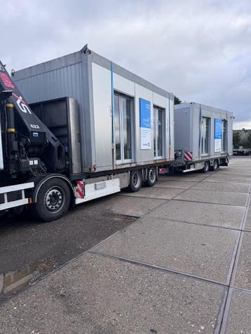 Transport en plaatsen van containers