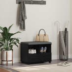 vidaXL Hallenbank Zwarte Eik 60 x 38 x 46 cm Geengineerd, Verzenden, Nieuw