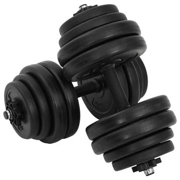 vidaXL Halters 2x15 kg, Verzenden