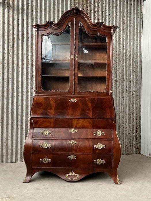 Bureau - Schrijfkabinet, bureau met opstand, buro, desk -, Antiek en Kunst, Antiek | Meubels | Stoelen en Sofa's