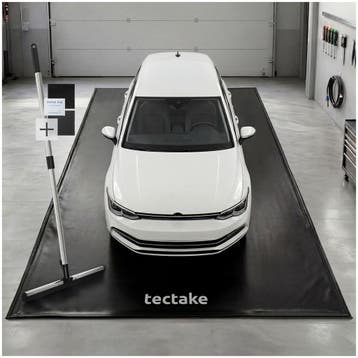Garagevloermat, antislip, waterdicht, met schraper - zwart, Verzenden, Nieuw