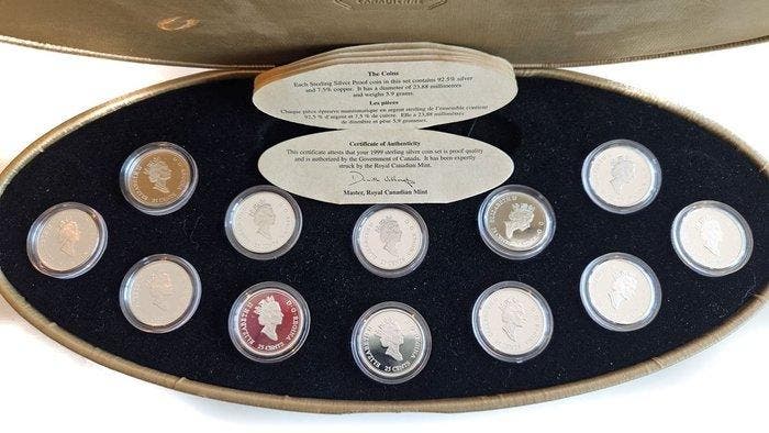 Canada. 1999 - Silver Millenium Proof Set, Postzegels en Munten, Edelmetalen en Baren