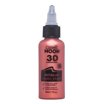 Cosmic Moon Metallic Fabric Paint Red 30ml, Verzenden