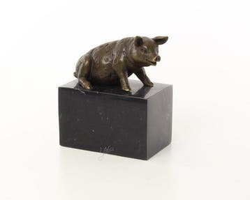 Beeld, Prachtig sculptuur van een varken (Zonder