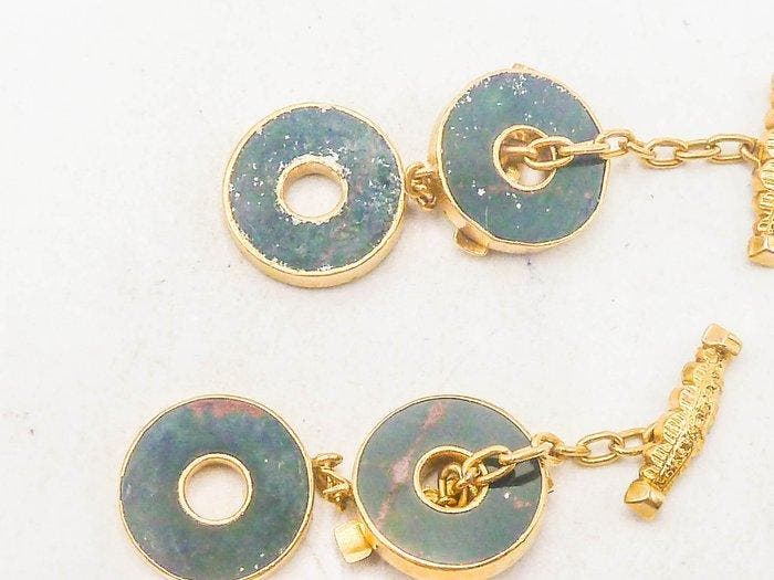 Manchetknopen - 18 karaat Geel goud, Handtassen en Accessoires, Antieke sieraden