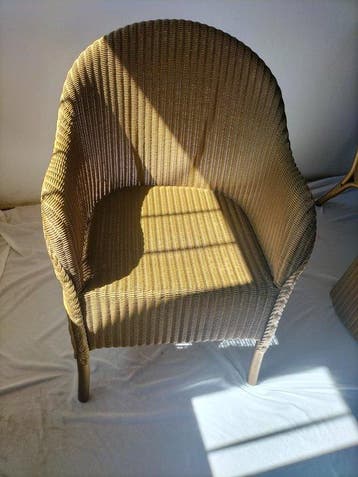 Lloyd Loom - Fauteuil - Rotin - Deux petits fauteuils et un